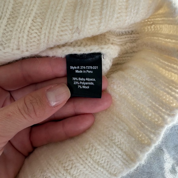 Jenni Kayne Cream Cocoon Crewneck Sweater - Picture 6 of 7